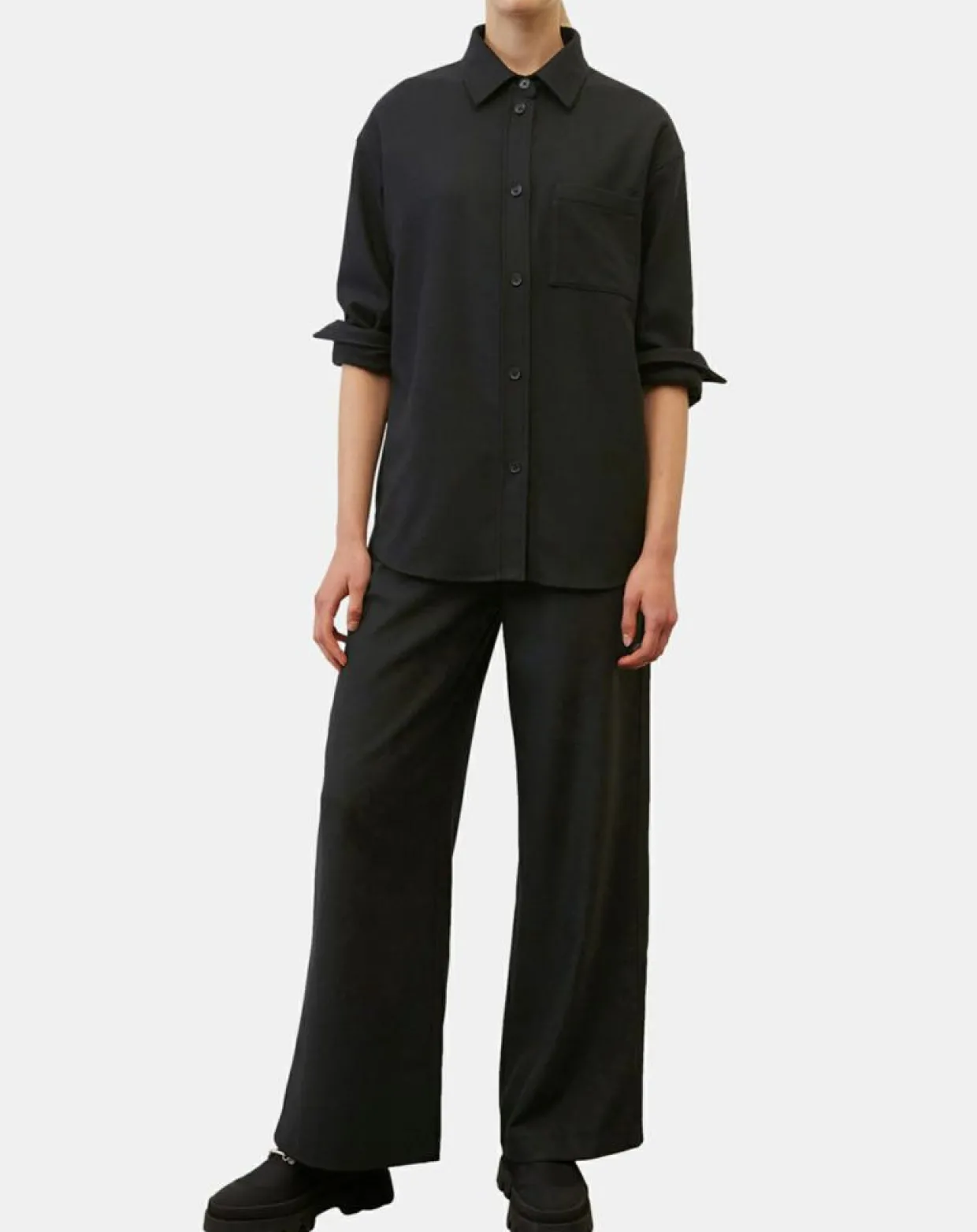Surchemise en Laine mélangée noire-Marc O'Polo New