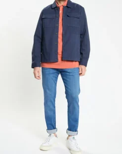 Surchemise en Twill Canvas bleu marine-Hackett London