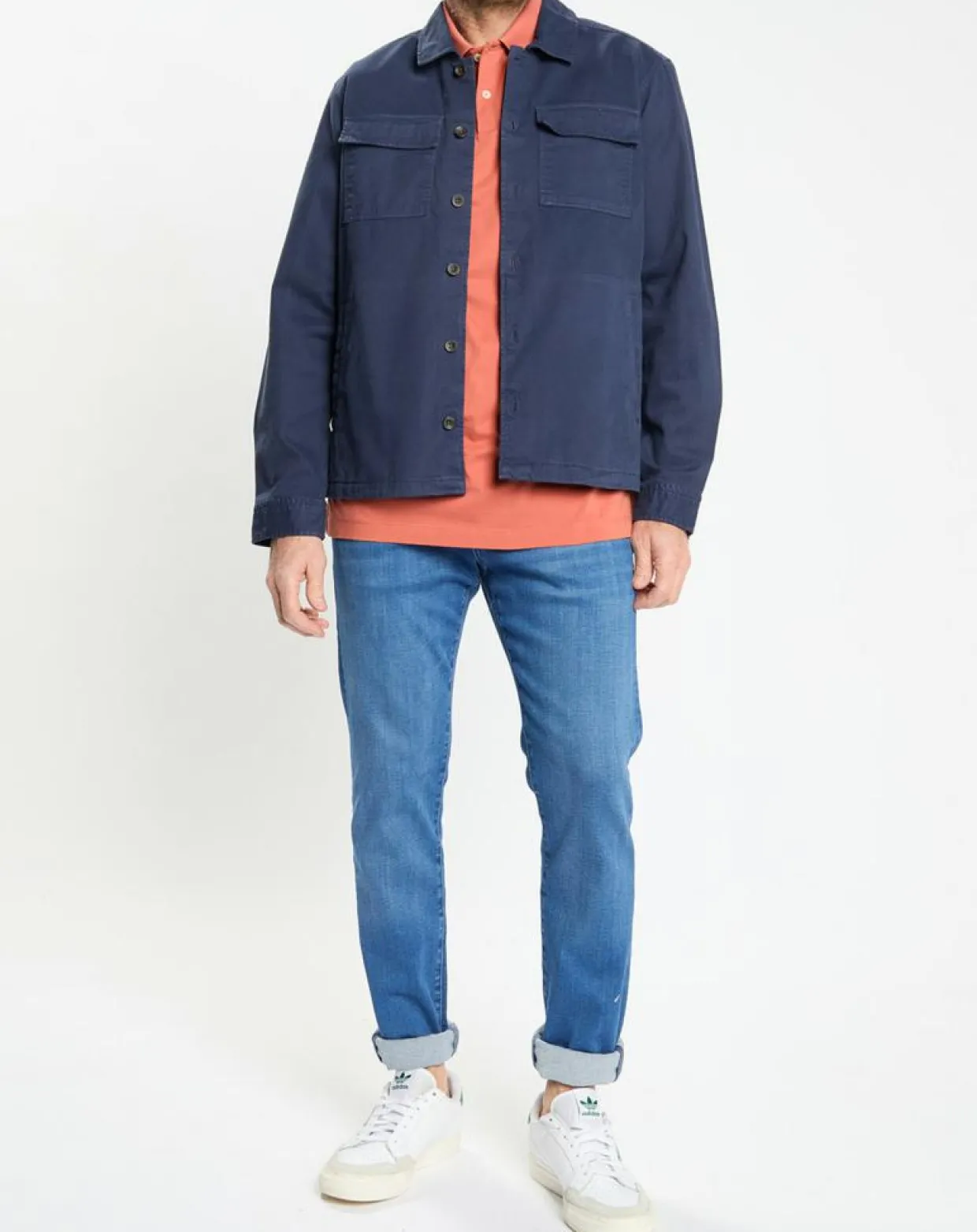 Surchemise en Twill Canvas bleu marine-Hackett London