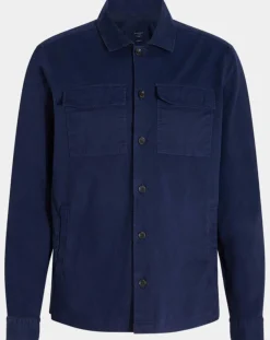 Surchemise en Twill Canvas bleu marine-Hackett London