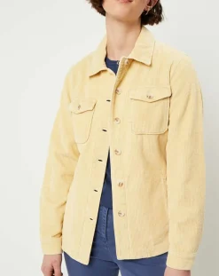 Femme Caroll Vestes, Blousons^Surchemise en Velours côtelé Kala citron