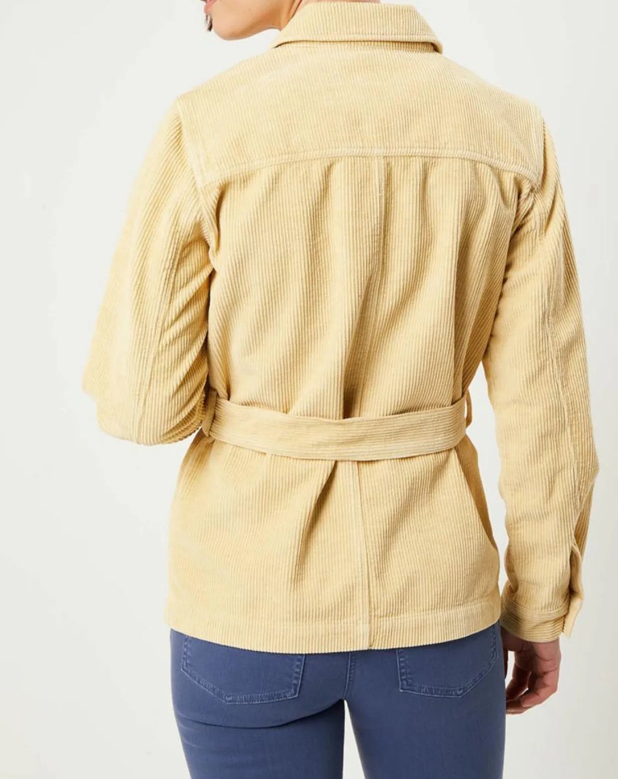 Femme Caroll Vestes, Blousons^Surchemise en Velours côtelé Kala citron