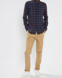 Surchemise légère à carreaux bleu marine-Scotch & Soda Sale