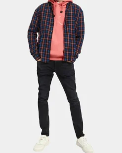 Surchemise légère à carreaux bleu marine-Scotch & Soda Sale