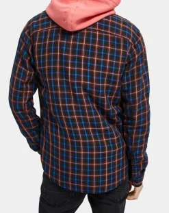 Surchemise légère à carreaux bleu marine-Scotch & Soda Sale