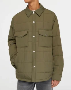 Homme Gant Vestes, Blousons^Surchemise matelassée kaki