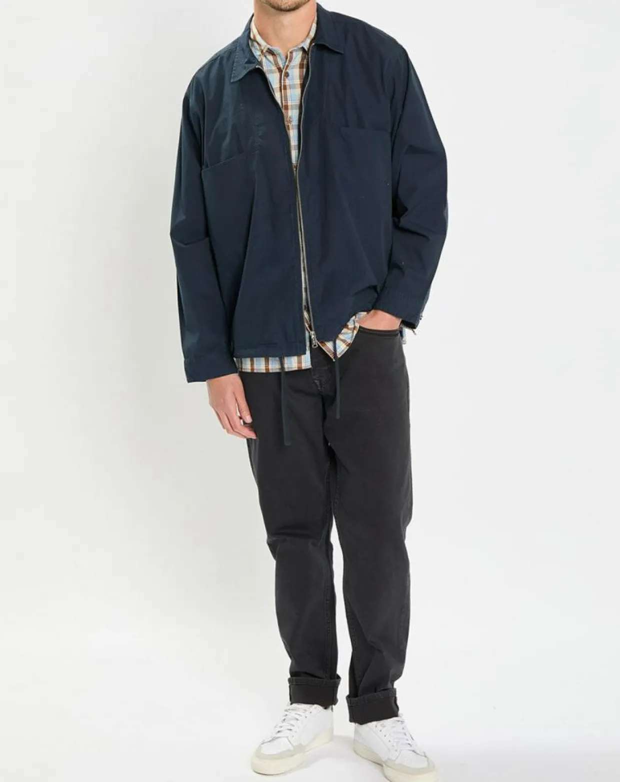 SurChemise Oversize Coton Organic bleu marine-Marc O'Polo New