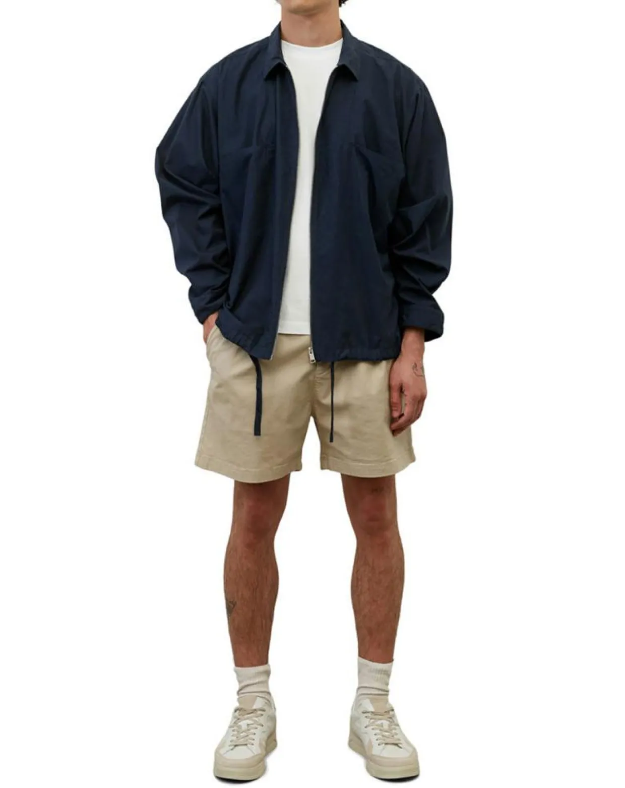 SurChemise Oversize Coton Organic bleu marine-Marc O'Polo New