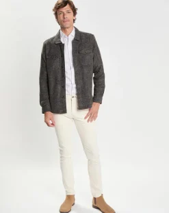 Surchemise Regular Fit en Flanelle imprimée Prince de Galles marron-Hackett London Sale