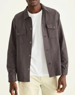 Homme Dockers Chemises^Surchemise Smart 360 Flex Relaxed prune foncé