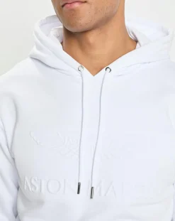 Homme Hackett London Sweats^Sweat à capuche Aston Martin Racing blanc
