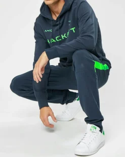 Homme Hackett London Sweats^Sweat à capuche Aston Martin Racing bleu marine/vert