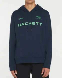 Homme Hackett London Sweats^Sweat à capuche Aston Martin Racing bleu marine/vert