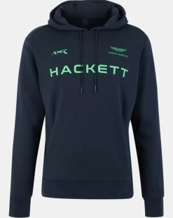 Homme Hackett London Sweats^Sweat à capuche Aston Martin Racing bleu marine/vert