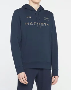 Sweat à capuche Aston Martin Racing bleu marine-Hackett London Outlet
