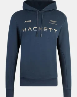 Sweat à capuche Aston Martin Racing bleu marine-Hackett London Outlet