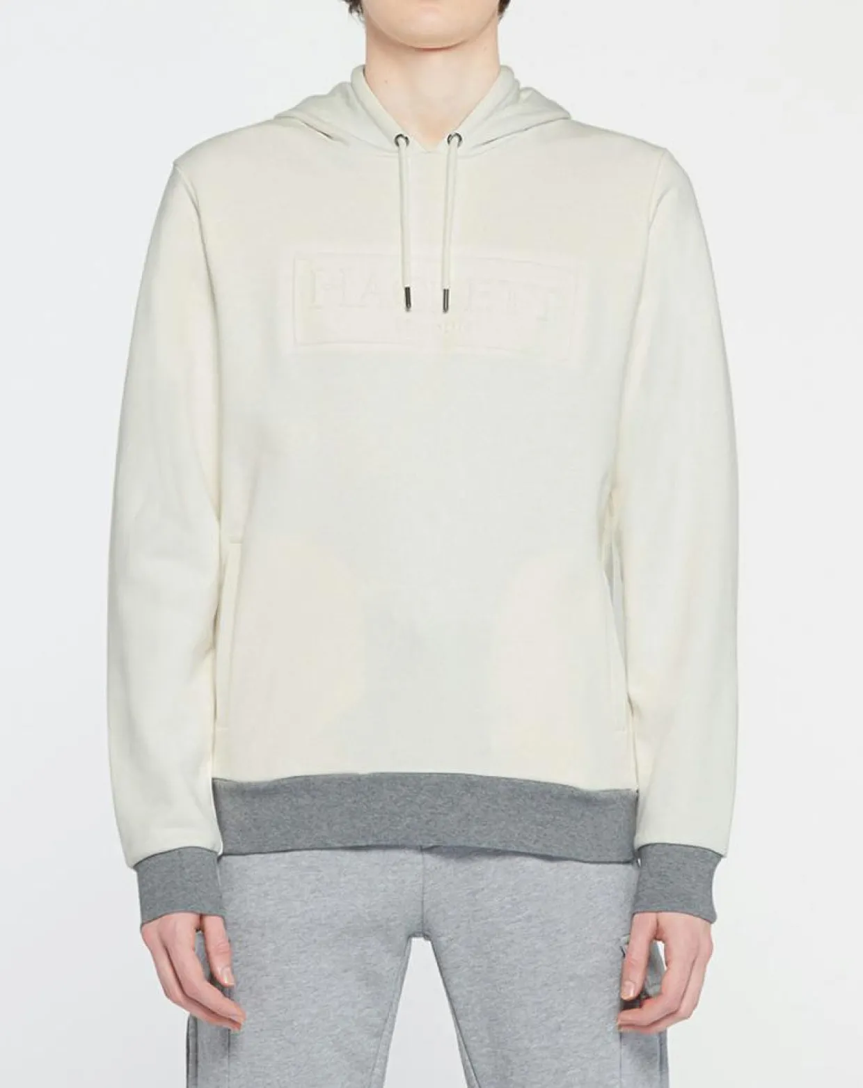 Sweat à capuche blanc-Hackett London Outlet