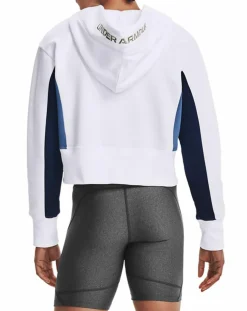 Sweat à capuche brodé en polaire Rival blanc-Under Armour Clearance