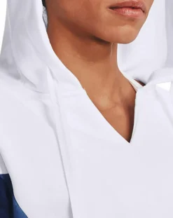 Sweat à capuche brodé en polaire Rival blanc-Under Armour Clearance