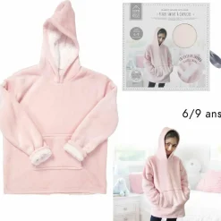 Sweat à Capuche rose-Home Deco Factory Hot