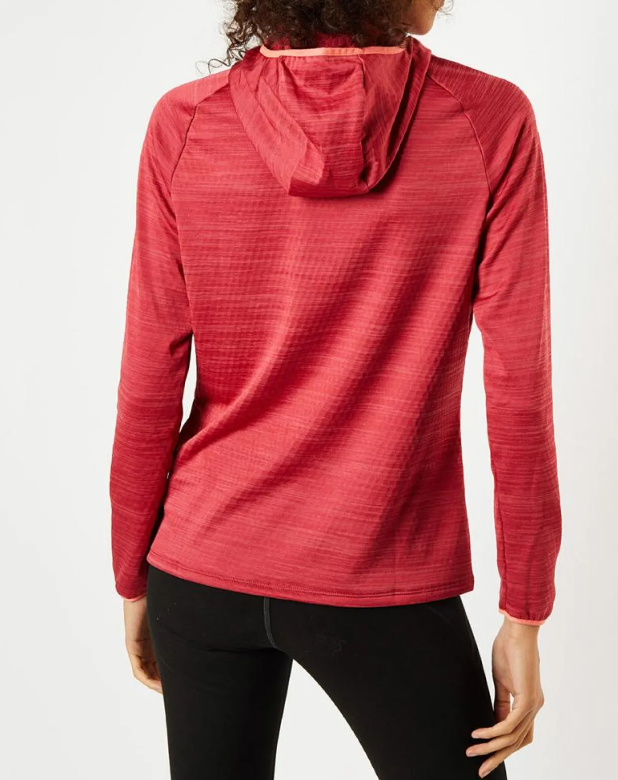 Femme Odlo Pulls^Sweat à capuche Run Easy Warm rouge