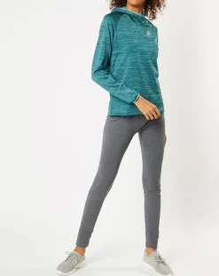 Sweat à capuche Run Easy Warm bleu/vert-Odlo Hot