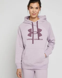 Femme Under Armour Pulls^Sweat à capuche UA Rival Fleece violet parme