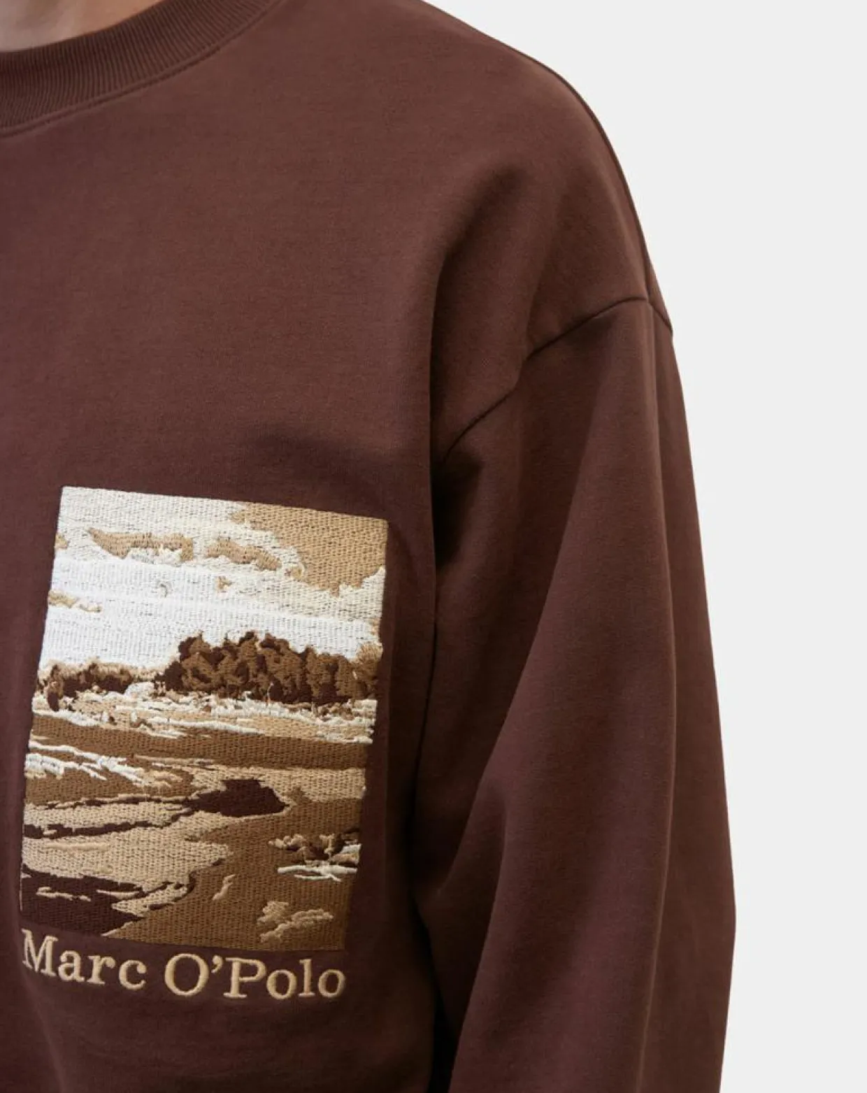 Sweat 100% Coton Bio Artwork bordeaux-Marc O'Polo Hot