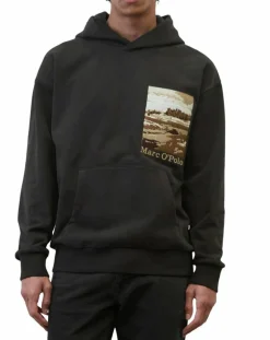 Sweat 100% Coton Bio Artwork noir-Marc O'Polo New