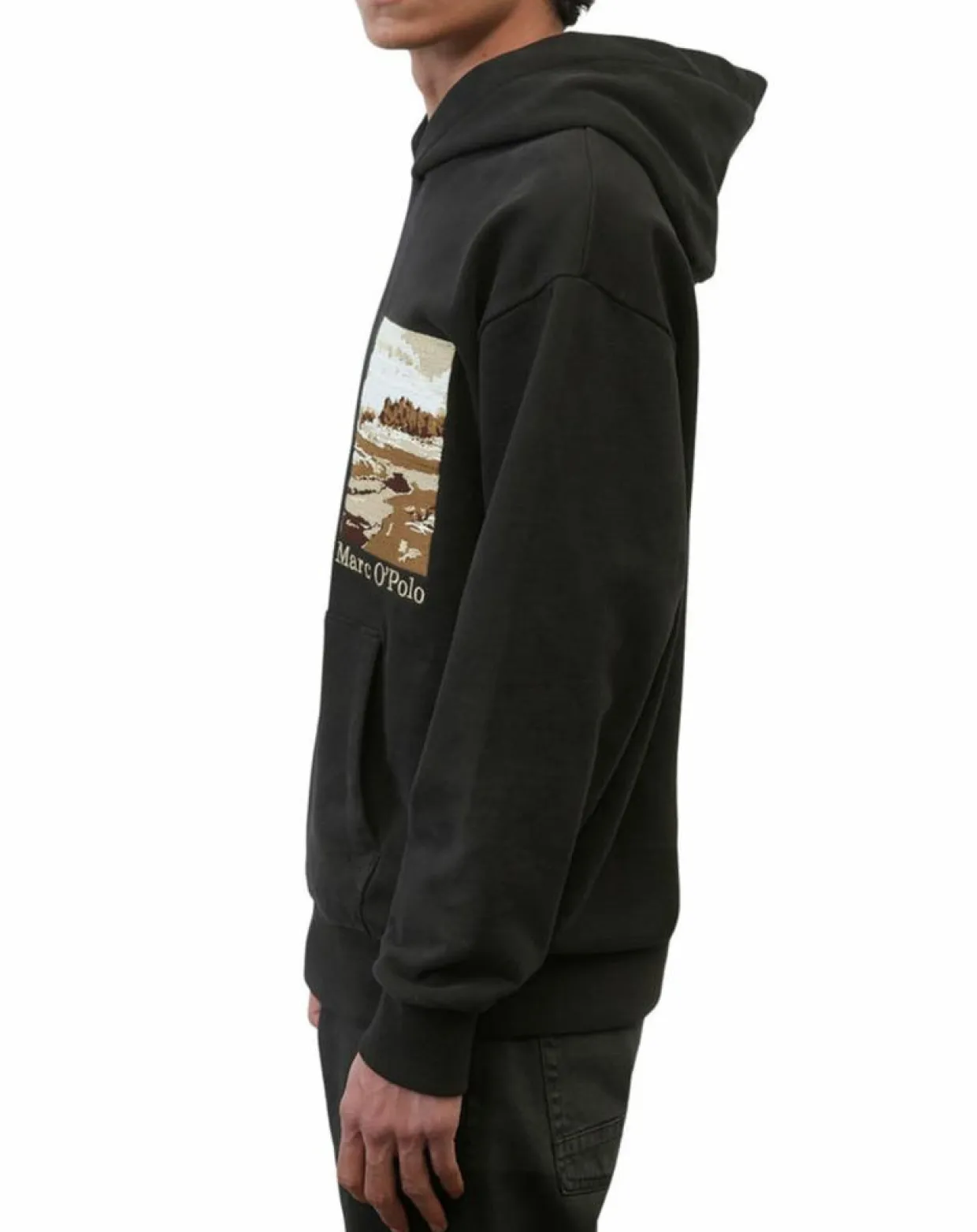 Sweat 100% Coton Bio Artwork noir-Marc O'Polo New