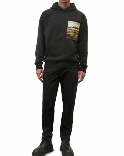 Sweat 100% Coton Bio Artwork noir-Marc O'Polo New