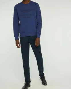 Homme Hackett London Pulls^Sweat Classic Aston Martin Racing bleu foncé