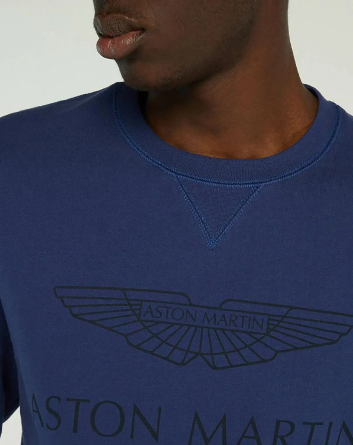 Homme Hackett London Pulls^Sweat Classic Aston Martin Racing bleu foncé