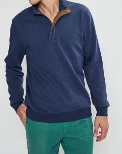 Sweat col montant Chevron bleu-Hackett London Best