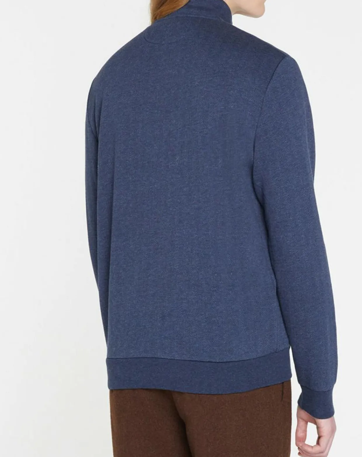 Sweat col montant Chevron bleu-Hackett London Best