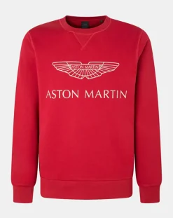 Homme Hackett London Sweats^Sweat col rond Aston Martin Racing rouge