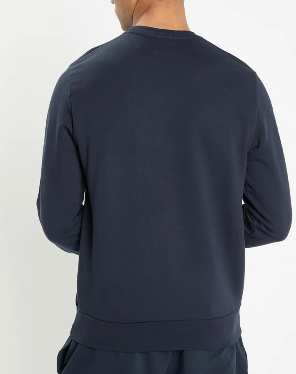 Sweat col rond bleu foncé-Hackett London New