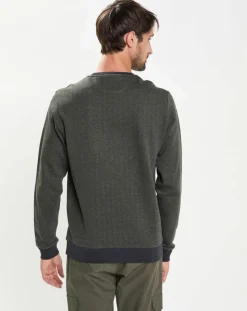 Sweat col rond Chevron vert-Hackett London Best