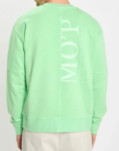 Sweat Col Rond Coudiere vert fluo-Marc O'Polo Clearance