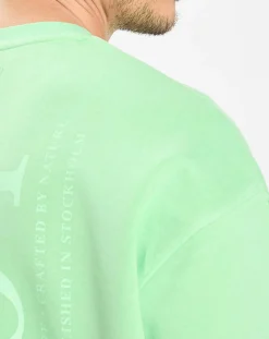 Sweat Col Rond Coudiere vert fluo-Marc O'Polo Clearance