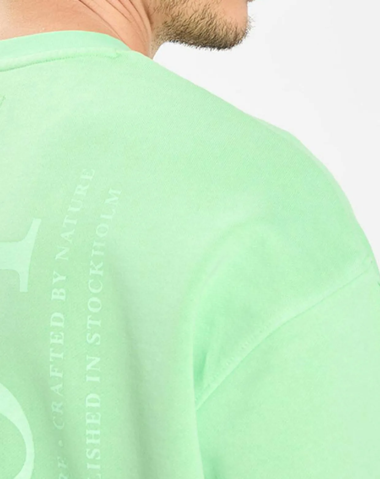 Sweat Col Rond Coudiere vert fluo-Marc O'Polo Clearance