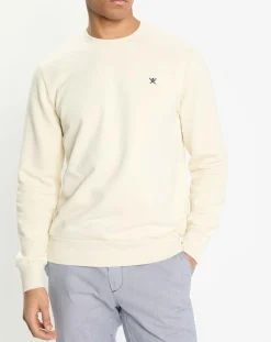 Homme Hackett London Sweats^Sweat col rond écru