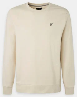 Homme Hackett London Sweats^Sweat col rond écru