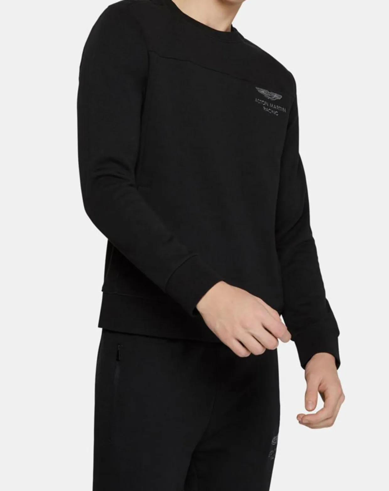 Homme Hackett London Pulls^Sweat Color Block Aston Martin Racing noir