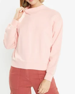 Sweat court en Coton bio molletonné Billie rose-Galeries Lafayette Online