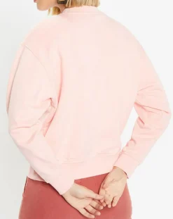 Sweat court en Coton bio molletonné Billie rose-Galeries Lafayette Online