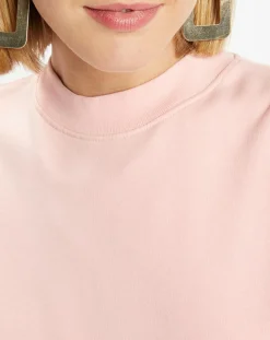 Sweat court en Coton bio molletonné Billie rose-Galeries Lafayette Online