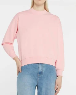 Sweat court en Coton bio molletonné Billie rose-Galeries Lafayette Online