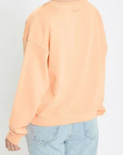 Sweat Crew Neck Coton Bio orange clair-Marc O'Polo Discount