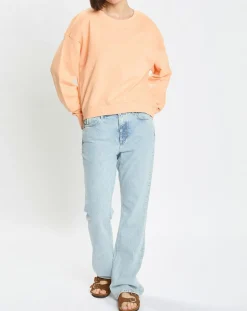 Sweat Crew Neck Coton Bio orange clair-Marc O'Polo Discount